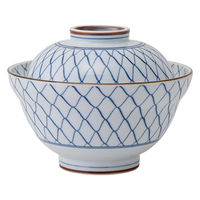 西海陶器 美濃焼 網絵 蓋丼 74142 1個（直送品）
