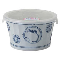 西海陶器 波佐見焼 藍染丸紋 ノンラップ鉢 大 1箱(3個入) 74200（直送品）