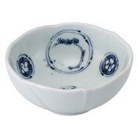 西海陶器 波佐見焼 藍染丸紋 桔梗小付 1箱(10個入) 74188（直送品）