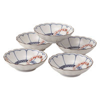 西海陶器 染錦輪つなぎ 菊型浅鉢揃 31152 1セット（直送品）