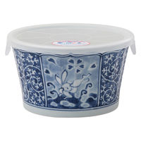 西海陶器 波佐見焼 兎濃唐草 ノンラップ鉢 大 1箱(3個入) 74201（直送品）