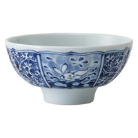 西海陶器 波佐見焼 兎濃唐草 持易飯碗 1箱(5個入) 74204（直送品）