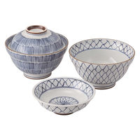 西海陶器 美濃焼 古染絵変り 蓋丼ペア 31202 1セット（直送品）