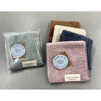 日繊商工 ありがとうございますのタグ付きハンカチ:杢調柄(色込) 483584-arigat-tag-10 1箱(10枚入)（直送品）