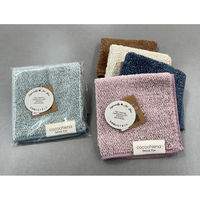 日繊商工 お世話になりましたのタグ付きハンカチ:杢調柄(色込) 483584-osewa-tag-10 1箱(10枚入)（直送品）