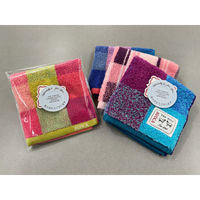 日繊商工 ありがとうございますのタグ付きのチェック柄ハンカチ(柄込) AC-TC-arigat-tag-30 1箱(30枚入)（直送品）