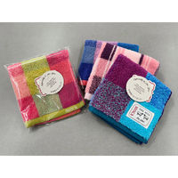 日繊商工 お世話になりましたのタグ付きのチェック柄ハンカチ(柄込) AC-TC-osewa-tag-90 1箱(90枚入)（直送品）