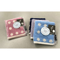 日繊商工 ありがとうございますのタグ付きハンカチ:水玉(柄込) fudot-arigat-tag-30 1箱(30枚入)（直送品）