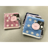 日繊商工 ほんの気持ちですのタグ付きハンカチ:水玉(柄込) fudot-kimoti-tag-90 1箱(90枚入)（直送品）