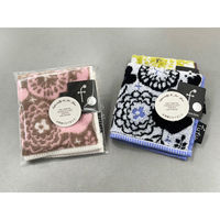 日繊商工 お世話になりましたのタグ付きハンカチ:fufu花柄(柄込) fuhana-osewa-tag-90 1箱(90枚入)（直送品）