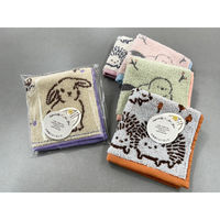 日繊商工 お世話になりましたのタグ付きハンカチ:アニマル柄(柄込) NFanim-osewa-tag-30 1箱(30枚入)（直送品）