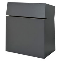 【車上渡し】アール・エフ・ヤマカワ シェル 演説台 2ヶ口コンセント付き 幅900×奥行570×高さ1097ｍｍ グレー 1台（直送品）