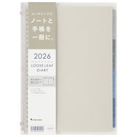 マルマン 【2026年4月版】ノートデダイアリー 月間 B5 26穴 月曜始まり クリア FD434-26-98 1冊（直送品）