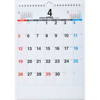 高橋書店 【2026年4月版】エコカレンダー壁掛 A4 縦型 日曜始まり T63 1冊（直送品）