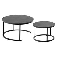 武田コーポレーション ネストテーブル70BK LN-H5-NSTBK 1箱(2個入)（直送品）