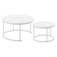 武田コーポレーション ネストテーブル70WH LN-H5-NSTWH 1箱(2個入)（直送品）