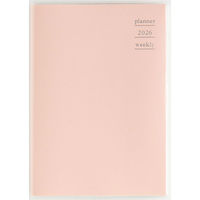 高橋書店 【2026年4月版】プラーノ1 B6 見開き1週間 月曜始まり ベビーピーチ 861 1冊（直送品）