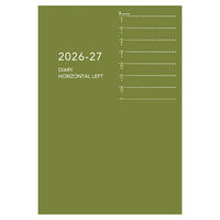 ダイゴー 【2026年4月版】ノートタイプ B6対応 1週間+横罫 薄型 月曜始まり グリーン E9328 1冊（直送品）