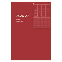 ダイゴー 【2026年4月版】ノートタイプ B6対応 バーチカル 薄型 月曜始まり レッド E9330 1冊（直送品）
