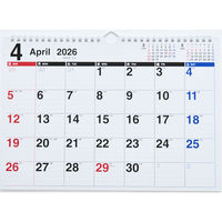 高橋書店 【2026年4月版】エコカレンダー壁掛 A4 横型 日曜始まり T61 1冊（直送品）