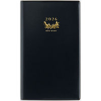 高橋書店 【2026年4月版】ニューダイアリーアルファ1 手帳判 片側1週間+ノート月曜始 黒 814 1冊（直送品）
