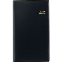 高橋書店 【2026年4月版】ニューダイアリーアルファ4 手帳判 見開き1週間 月曜始まり 黒 816 1冊（直送品）