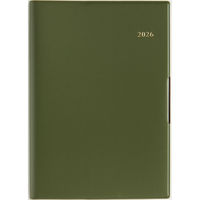 高橋書店 【2026年4月版】フェルテ5 B6 見開き1週間 月曜始まり モスグリーン 886 1冊（直送品）