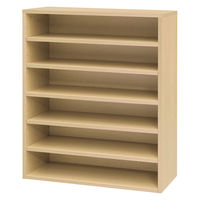 【車上渡し】アール・エフ・ヤマカワ モジュラーシューズラックワイド 幅750×奥行350×高さ930ｍｍ ナチュラル 1台（直送品）