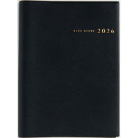 高橋書店 【2026年4月版】リングダイアリー A5 片側1週間+ノート 月曜始まり 黒 971 1冊（直送品）