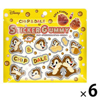 グミ 小袋 食べきりサイズ お配り菓子 ディズニー チップ＆デール パッケージがステッカーになっちゃうグミ 1セット（1個×6）