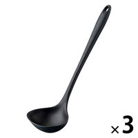 シリコーン お玉 全長29cm 1セット（1個×3） 食洗機可 シリコン カワタキコーポレーション