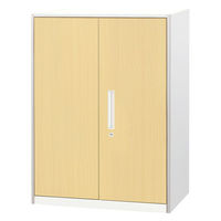 Netforce イーセンブリー 両開き書庫1台+天板1枚+側板2枚 3段 シリンダー錠 ベース付 ホワイト 1セット（直送品）