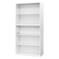 Netforce イーセンブリー オープン書庫1台+オープン書庫1台 2段×3段 幅880mm 高さ1860mm スチール ホワイト 1セット（直送品）