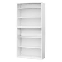 Netforce イーセンブリー オープン書庫1台+オープン書庫1台 3段×3段 幅880mm スチール ホワイト 1セット（直送品）