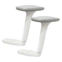 Netforce シースルーチェア 肘 可動肘 専用肘 アームレスト チェア オフィスチェア ホワイト 1個（直送品）