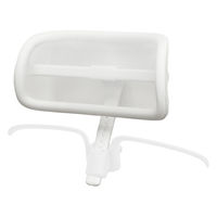 Netforce シースルーチェア ヘッドレスト ハンガー チェア オフィスチェア ホワイト 1個（直送品）