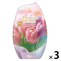 消臭力 プレミアムアロマ 玄関 リビング用 部屋用 チューリップフレア 400mL 1セット（1個×3） エステー 消臭 芳香剤