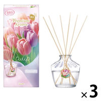 お部屋の消臭力 プレミアムアロマ スティック 部屋用 チューリップフレア 本体 65ml 1セット（1個×3） 消臭剤 芳香剤