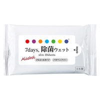 ニーズ 7days 除菌ウェット アルコール配合 スリム 10枚 NZW1104 1箱(200個入)（直送品）