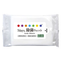 ニーズ 7days 除菌ウェット FSC認証紙 ノンアルコール ハンディ 10枚 NZW1113 1箱(200個入)（直送品）