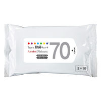 ニーズ 7days 除菌ウェット アルコール配合 大容量 70枚 NZW1123 1箱(30個入)（直送品）