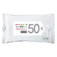 ニーズ 7days 除菌ウェット アルコール配合 大容量 50枚 NZW1119 1箱(30個入)（直送品）