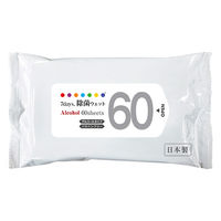 ニーズ 7days 除菌ウェット アルコール配合 大容量 60枚 NZW1121 1箱(30個入)（直送品）