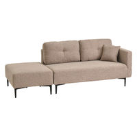 タマリビング コハル カウチソファ 2人掛 幅1300mm ベージュ 1台（直送品）