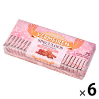 ビスケット 輸入菓子 個包装 お配り菓子 カラメルビスケット　クランベリー＆チェリー25P 1セット（1袋×6）