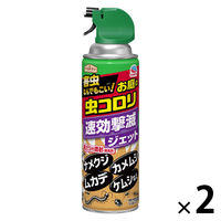 アースガーデン お庭の虫コロリ 速効撃滅ジェット 480mL 殺虫剤 1セット（1本×2） アース製薬
