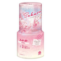 【数量限定】スッキーリ！ お部屋用 消臭剤 芳香剤 置き型 ココロ浮き立つさくら便り 400mL 1個 アース製薬