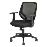 TOKIO オフィスチェア メッシュ 肘付 ブラック KB-2039 1脚