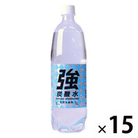 友桝飲料 強炭酸水 1L 1箱（15本入）
