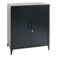 住まいスタイル スチール収納庫 「LUXON(ルクソン)」 ST-002BLK 1台（直送品）